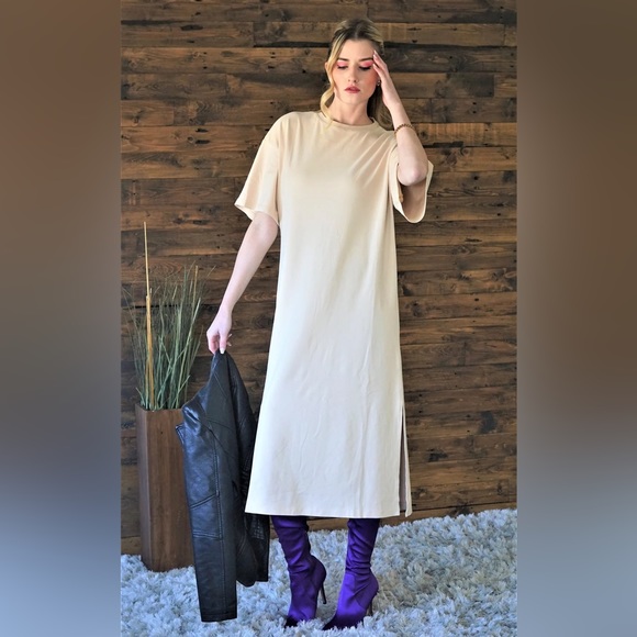 NWT Oversized Shirt Dress - Picture 3 of 5